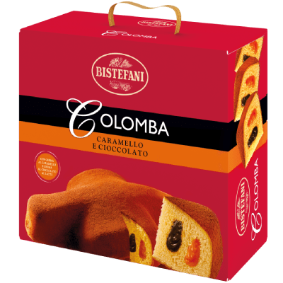 Colomba caramello e cioccolato